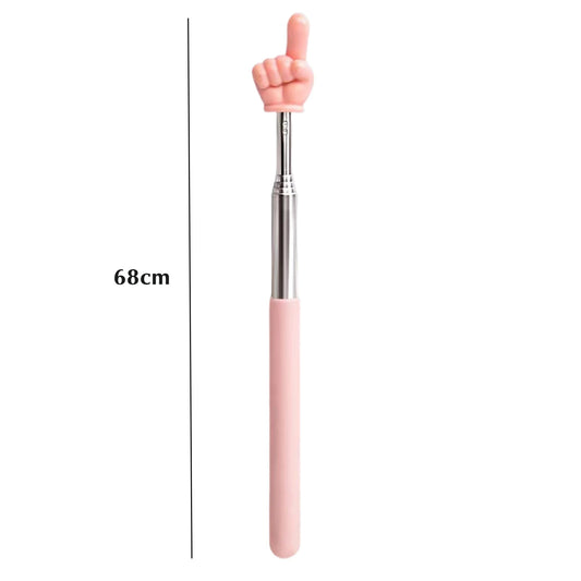 Macaron Color 68Cm Retractable Finger Reading Stick Telescoping Teacher Pointer Teacher Hand Pointer for Classroom Kids Reading