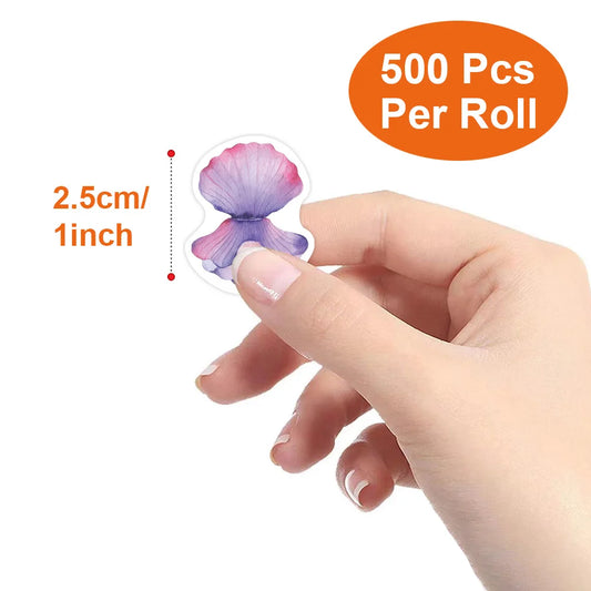 100 Pcs New Cartoon Marine Animal Park Dolphin Stickers for Kids Teacher Reward Encourage Sealing Label Stationery Sticker Positive Cute Kawaii