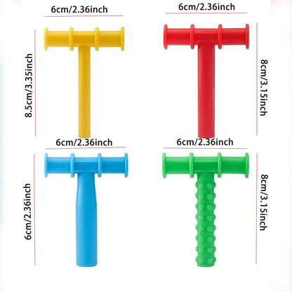 Kid Chewing Tube Tips Speech Therapy Teeth Massager Speak Oral Muscle Rehabilitation SEL Train Chewing Tube Autism Sensory Therapy Tool Help Aids