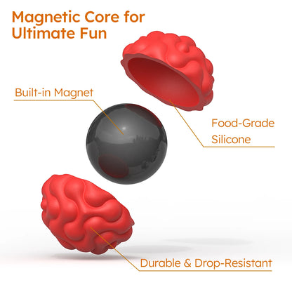 Upgraded Second Generation Silicone Magneti Balls Fidget Toy Worry Balls Autism Calming Toy Kid Adults Relief Stress Sensory Toy SEL ADHD