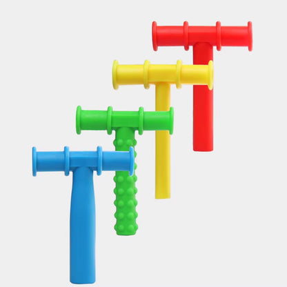 Kid Chewing Tube Tips Speech Therapy Teeth Massager Speak Oral Muscle Rehabilitation SEL Train Chewing Tube Autism Sensory Therapy Tool Help Aids