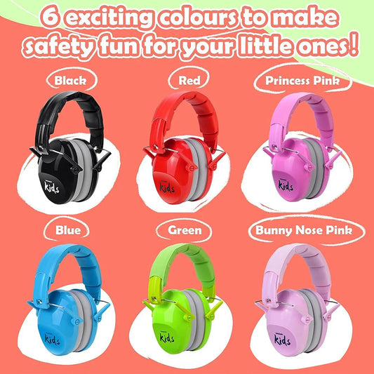 Kid Earmuffs Hearing Safety Protection Passive Noise Reduction Earmuffs Foldable Ear Defenders for Toddler Autism Children Help Aids Tool School Houseschool