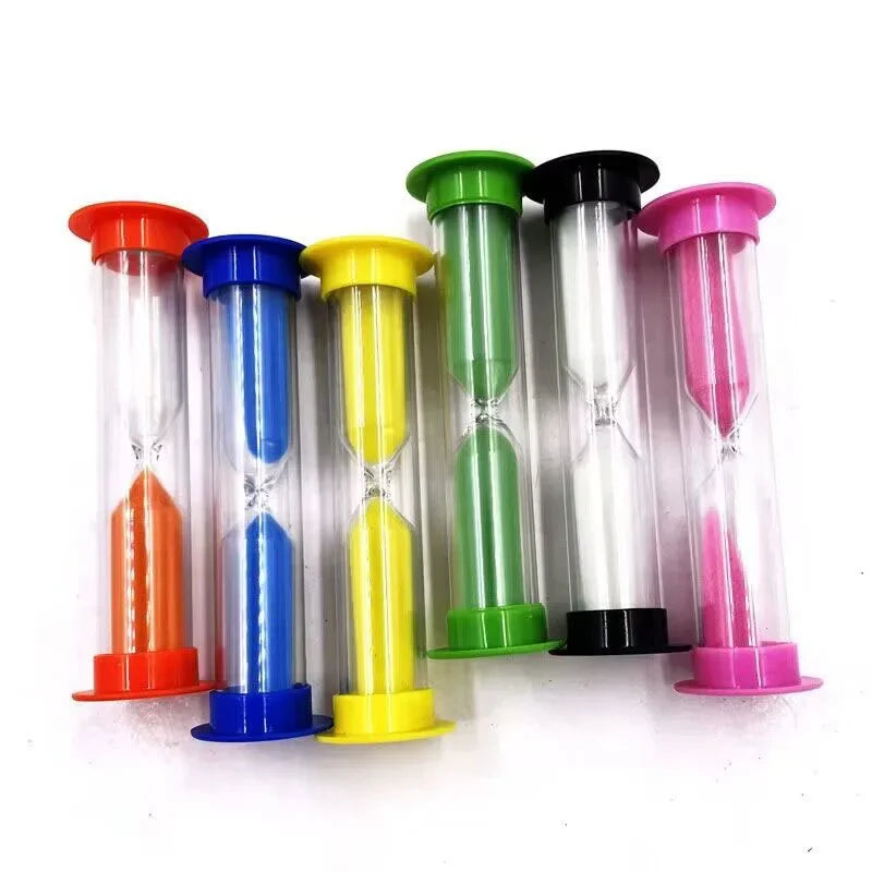 6PCS Sand Hourglass Timer Education School Houseschooling Tool Aids Kids Visual Working Routine Time Learning Autonomy