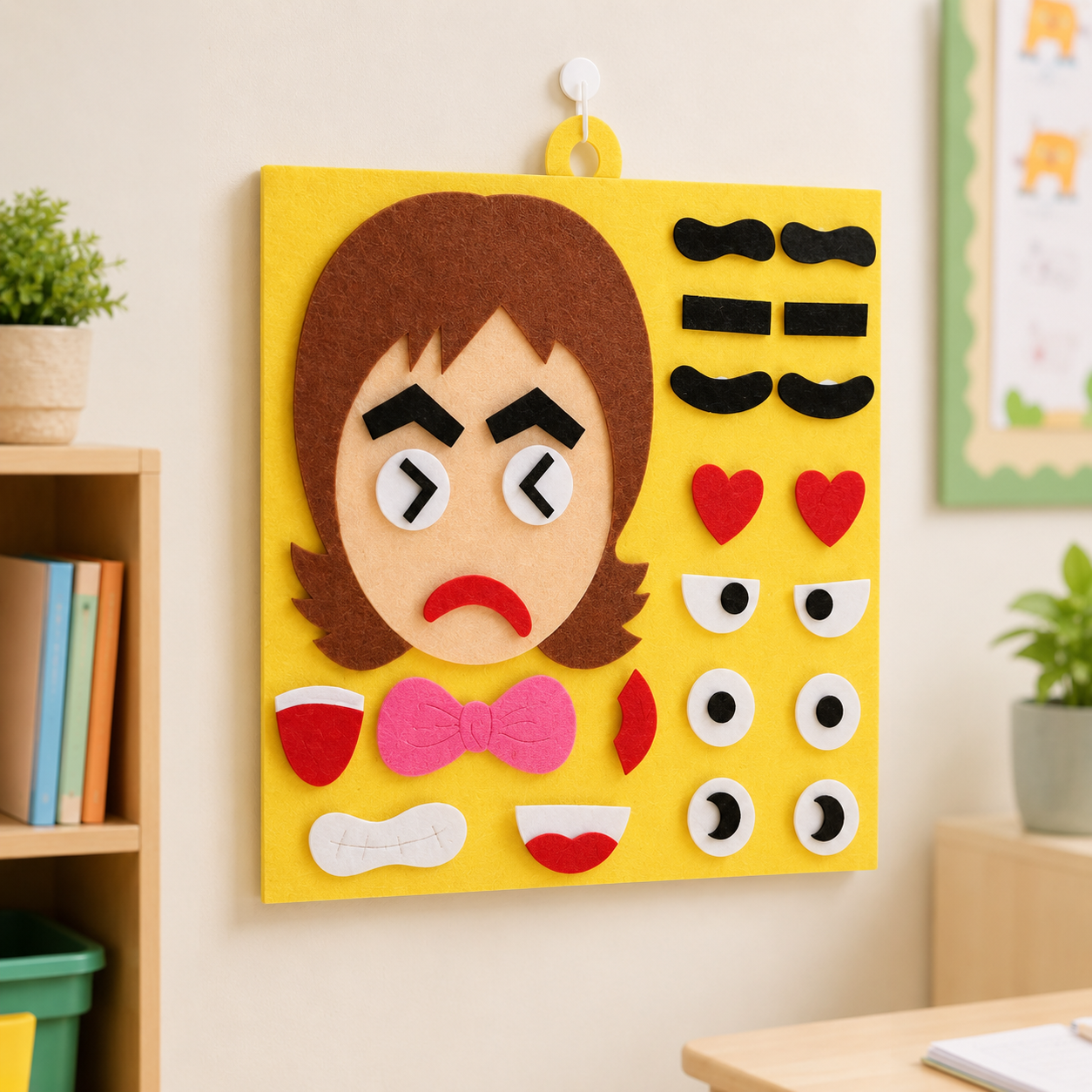 DIY Emotion Change Puzzle Toys Creative Facial Expression Kids Learning Educational Toys for Children Funny Set Fun Gift SEL School Primary School Homeschool Feeling