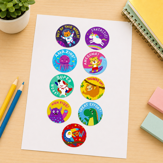 100 Pcs Motivational Stickers for Kids,Teacher Reward Stickers Potty Training Sticker for School Class Tools room Home Cute Positive Kawaii