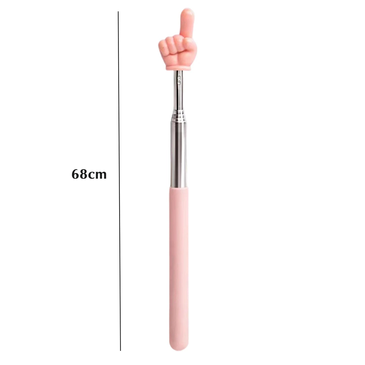 Macaron Color 68Cm Retractable Finger Reading Stick Telescoping Teacher Pointer Teacher Hand Pointer for Classroom Kids Reading