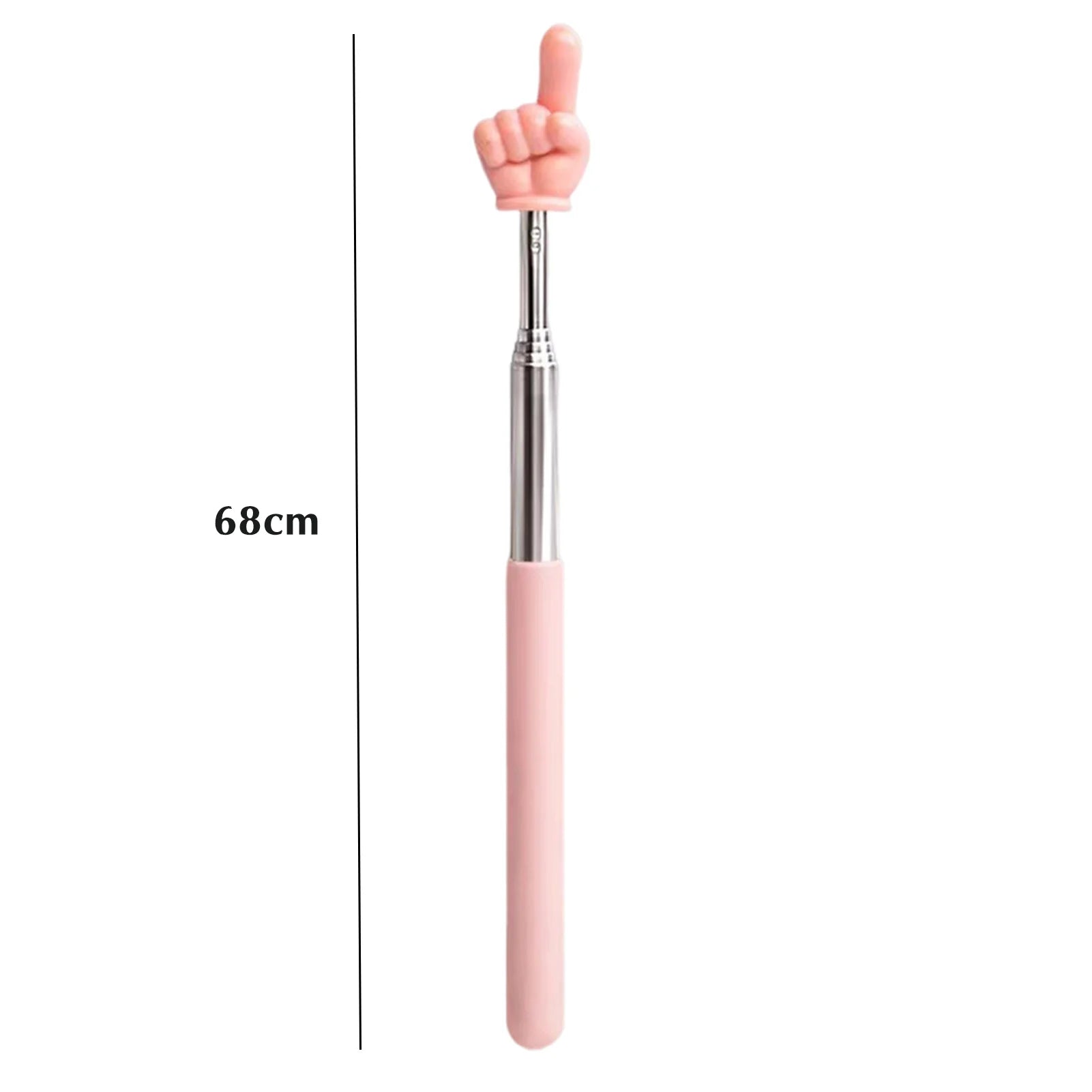 Macaron Color 68Cm Retractable Finger Reading Stick Telescoping Teacher Pointer Teacher Hand Pointer for Classroom Kids Reading