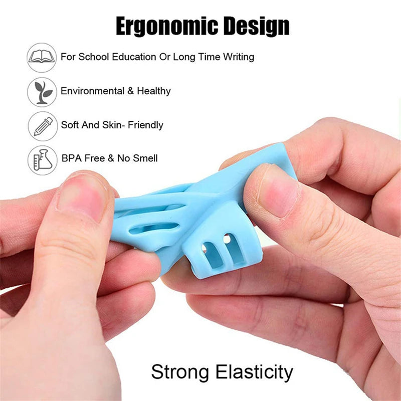 2Pcs/Set Montessori Toys Kids Educational Toys for Children Early Learning Hold Pencil Corrector Montessori School Writting Motricity Helping Children Pencil Hold