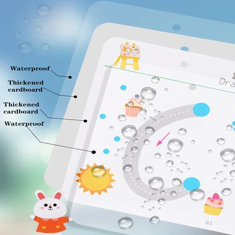 Magical Tracing Workbook Control Training Book Reusable Magic Practice Copybook Children Montessori Drawing Education Stationery Learning Writting