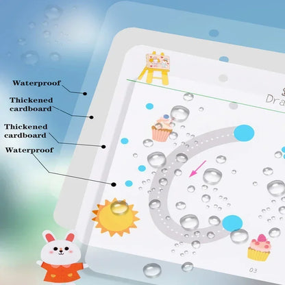 Magical Tracing Workbook Control Training Book Reusable Magic Practice Copybook Children Montessori Drawing Education Stationery Learning Writting