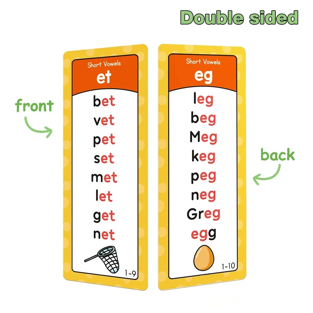 Montessori Phonics Word Lists Cards English Vocabulary Building Learning Flashcards Teacher Teaching Aids Classroom Must Haves Reading Read Learn Start