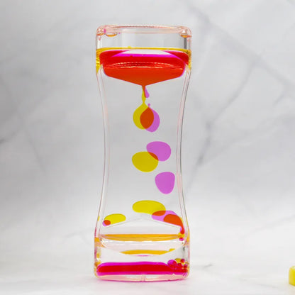 Liquid Motion Bubbler Timer Pack of Colorful Hourglass Liquid Bubbler Fidget Sensory Anxiety Calm Autism Children Activity Relax SEL