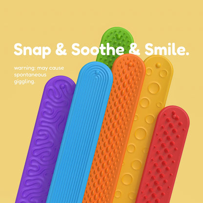 Fidget Toys Slap Bracelets Textured Silicone Sensory Toys for Autism Calming Sensory Toy Stress Fidgets for Adults Office Desk SEL Kids School Houseschooling