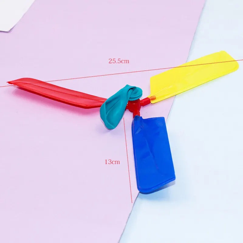 3/6 Pcs Children Balloon Airplane Outdoor Toy Science Experiment Mechanics Teaching Balloon Helicopter